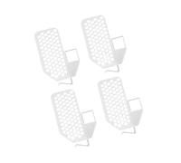 Ronyme Pack de 4 Plaques de Séparation pour Réfrigérateur, Clips D'organisation Pratiques, Blanc