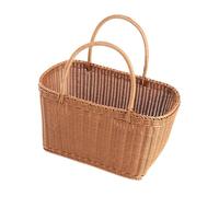 Ronyme Panier de Rangement Fait Main, Panier de Pique-Nique avec poignées, Organisateur de Fleurs Polyvalent, Stockage de légumes pour Le marché des Courses