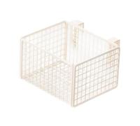 Ronyme Panier de rangement suspendu pour bureau, en métal, pour cloisons de bureau, idéal pour livres, mouchoirs et magazines. Accessoires pour cloisons de, 1 Grille