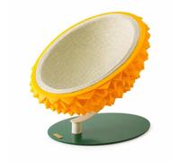 Ronyme Panier pour Chat en Forme Durian avec Griffoir Intégré Sisal et Base Stable pour Salon Chambre Animal