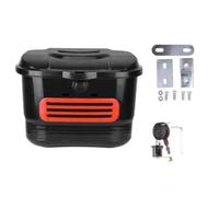 Ronyme Panier Vélo Verrouillable | Coque En Plastique, Panier Vélo avant avec Couvercle, Robuste, pour Trajets Quotidiens, Cyclistes, Navetteurs