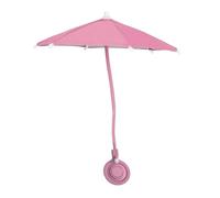 Ronyme Parapluie de téléphone pour Le Soleil, Mini Accessoire de Protection Solaire Pliable et réglable avec Anneau de téléphone Rotatif pour Une Utilisation, Rose