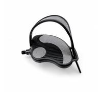Ronyme Pédale d'exercice Vélo avec Cage à Orteils et Sangle Pédale Cale-Pied Pédalier Cage à Orteils Courbée Sangle Ajustable Accroche Fiable Remplacement, Pédale Droite M12.7