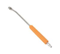 Ronyme Perche d' Bâton Rallonge Tige Prolongateur Lance Tige 40cm Métal Robuste avec Poignée Noire Turée et Connexion Rapide 1/4 Pouce des Deux Côtés, Orange, 55 Cm