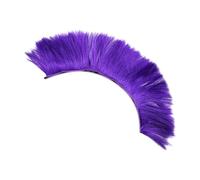 Ronyme Perruque de Casque Crête Coiffe de Cosplay Ornement de Fête Décoration d'halloween en Fibre Pet Légère Adapté pour Les Motards et Les Séance, Violet