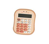 Ronyme Petite Calculatrice à, Mignonne, légère, compacte, Robuste, Portable à 12 Chiffres, idéale pour l'école Primaire, la Maison, Les étudiants, Couleur Caramel