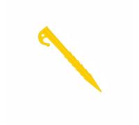 Ronyme Piquet de Tente Extérieur Sardine Ancrage de Sol Piquet Polypropylène Tenue Renforcée dans Sols Souples et Durs pour Fixer Bâches Abris et Toiles, Jaune N°3