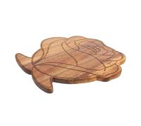Ronyme Planche à découper en bois en forme de fleur, bloc à découper multifonctionnel pour pizza, steak, légumes, fruits, pizza