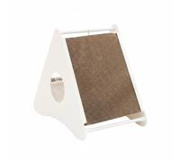 Ronyme Planche à Griffer pour Chat Griffoir Hamac Chaise Longue Triangle Jouet Suspendu Papier Ondulé Alvéolé Résistant Base Élevée Convient à Salon Chambre Bureau, S