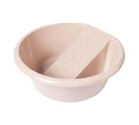 Ronyme Planche à laver portable et épaisse avec bac à linge intégré pour sous-vêtements, chaussettes et pantalons, Rose
