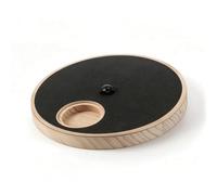 Ronyme Plateau de Grattage pour Chien Planche Tapis Disque Bois Massif avec Ouverture Circulaire et Poignée Centrale pour Enrichissement Ventouses pour Sols