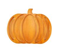 Ronyme Plateau de service en forme de citrouille, plateau à fromages, décoration d'Halloween, à légumes citrouille, à frites divisé pour pizza aux, S