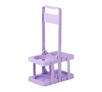 Ronyme Porte-Bouteille d'eau de Sport, Support de Bouteille avec poignée, Panier Robuste, Pliable, pour Sports d'équipe, Fitness, Hockey, Gym, Violet Clair