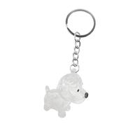 Ronyme Porte-clés en Forme de Chien, Porte-clés de Voiture, Pot commémoratif léger et créatif pour Poils d'animaux, Cadeau pour père, Chien de Campagne