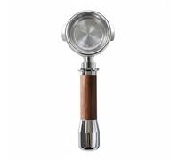 Ronyme Porte-filtre 58 Mm E61 Poignée Espresso Café Corps Inox 304 Manche Bois Massif Conversion Rapide Contrôle Du Flux, Rouge, Bois De Rose Rouge Et Métal