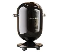 Ronyme Poubelle à Pression sur roulettes, Poubelle créative avec Couvercle, Corbeille à Papier pour Chambre à Coucher, Noir