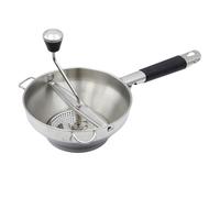 Ronyme Presse Purée Manuel Moulin à Légumes Passoire Purée Broyeur Inox Disques Interchangeables Manivelle Ergonomique Entretien Facile Adapté aux Purées de Bébé Sauces Maison Soupes Confitures