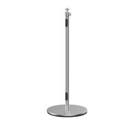 Ronyme Projecteur Support Pied Réglable Trépied Support Plancher Monture Supérieure Orientable Réglage en Hauteur Fluide Base Lourde Antibasculante Style, Argent, Hauteur Réglable 250-760
