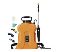 Ronyme Pulvérisateur électrique de Jardin avec Lance rétractable, 12 L, poignée Ergonomique, pulvérisateur Professionnel et pour pelouse et Jardin, Orange