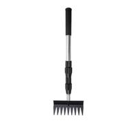 Ronyme Ramasse-crottes télescopique en Acier Inoxydable, poignée Ergonomique Polyvalente, Pelle à litière Robuste pour poulailler, Râteau