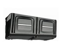 Ronyme Rangement Toit Véhicule Coffre Suspendu Compartiments Zippés Textile Polyester Panneaux Filetés Pliables Convient pour Intérieur Voiture Fourgon Camping-Car, Noir