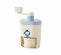 Ronyme Râpe à Glace Manuelle Coupe à Glace Pilée Fonctionnement Manuel Chambre Sécurisée Base Stable pour Réaliser Boissons Fraîches Desserts Glacés Utilisation Familiale Stands de Snacks, Bleu