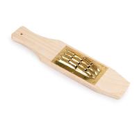 Ronyme Râpe en Bois Râpe Cuisine Râpe Manuelle Râpe à Légumes Râpe à Fromage avec Cuivre Épaissie pour Durabilité Adaptée à la Préparation Quotidienne Étudiants en Logement, 3 * 4 holes approx 9MM