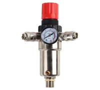 Ronyme Régulateur de Pression d'Air Compresseur Filtre Séparateur Manomètre Raccords Rapides pour Sortie Constante Séparation eau et Particules Changement , 1/2
