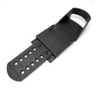 Ronyme Repose-pieds pour Rameur Plaque Pédale Support Talon Plateforme avec Coupe Talon Courbée Stabilité Du Pied Installation Simplifiée Trous de Fixation