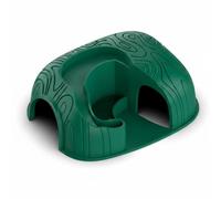Ronyme Reptile Habitat Cachette Refuge Grotte Gamelle avec Deux Ouvertures et Espace pour Nourriture et Eau en Ignifuge V0 Adapté aux Geckos Boîtes d'Élevage, Vert, Grand