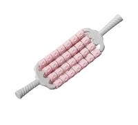 Ronyme Rouleau de massage pliable et polyvalent, confortable, à 4 rangées, pour le fitness, le, le dos et les jambes, Rose