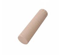 Ronyme Rouleau de Mousse Eva pour Soulagement des Muscles Rouleau d'Entraînement pour Étirement Profond Surface Structurée pour Massage Efficace Pratique, Beige, 45 10cm