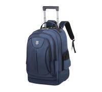 Ronyme Sac à Dos à roulettes avec Trolley Sac à Dos à roulettes avec Levier caché Sac pour Ordinateur Sac à roulettes pour Voyage d'affaires, Bleu