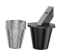 Ronyme Seau d'égouttage pour Gril, doublures en Aluminium, Collecte Facile à Utiliser, Support incliné à 45°, Bec latéral, Accessoires améliorés