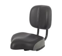 Ronyme Siège de vélo avec Dossier Selle de vélo Confort à Hauteur réglable Coussin de siège Doux Selle de vélo électrique pour vélos à vélo, Gris