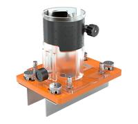 Ronyme Socle de défonceuse à bois, support de rainurage portable et réglable, plaque d'insertion pour table de défonceuse pour projets de menuiserie et, Aucune Limite avec Couverture