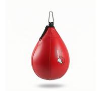 Ronyme Speed Bag de Boxe Goutte Sac de Poire de Frappe Balle d'Entraînement Matériaux PU Microfibre Latex pour Durabilité et Toucher Fluide Montage Fiable au, Rouge, Style to 1