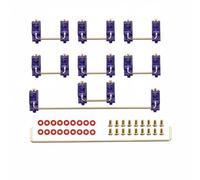 Ronyme Stabilisateur de Clavier Mécanique Pièce Accessoire PCB à Vis avec Corps en Fils Acier Doré Maintien Ferme et Touches Stables pour Barre d'Espace et, Dark Blue