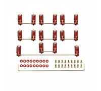 Ronyme Stabilisateur de Clavier Mécanique Pièce Accessoire PCB à Vis avec Corps en Fils Acier Doré Maintien Ferme et Touches Stables pour Barre d'Espace et, Red