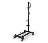 Ronyme Support de Réparation Vélo Râtelier Support Vertical Pied d'Atelier avec Support Roue Avant et Points de Verrouillage Base Réglable 53-63cm roulettes, Taille Unique, Style to 2