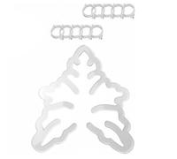 Ronyme Support de Tige pour Plantes Tuteur Anneau de Soutien Cadre de Stabilisation Design Feuille Artistique Qui dans pour Soutenir Les Lianes et Fleurs à, Transparent, Carapace De Tortue