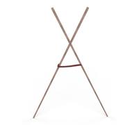 Ronyme Support d'Équipement de Golf Porte Sac Support Sac Trépied Support de Rangement Ossature X en Bois avec Sangle Cuir Fixation Sûre Pliable Facile à Porter Convient House Terrain d'Entraînement