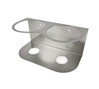 Ronyme Support mural robuste pour flacons pulvérisateurs, idéal pour la salle de bain, l'espace de travail d'un hôtel ou tout autre espace de, 2 Trous