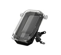 Ronyme Support Téléphone Étanche Antichoc, Transparent | Support Téléphone avec Rotation à 360 Degrés, Rigide, pour, Trajets Quotidiens, Motards