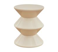Ronyme Table d'appoint à Langer en Forme de sablier, Banc d'entrée Polyvalent, 45 x 36 cm, Table de Chevet pour canapé et Chaise, Blanc