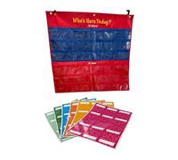 Ronyme Tableau de en classe 72 cartes Accessoires pour enseignants Garçons Filles Qui est ici aujourd'hui Tableau de poche École École à