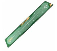 Ronyme Tapis d'Entraînement de Golf Tapis Green Putting Practice Résistant en Polyamide avec Repères de Distance et de Visée Roulement Réaliste et Base, Style 1