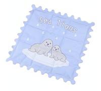 Ronyme Tapis Rafraîchissant en Gel Coussin Refroidissant pour Chaise Tapis Glacé Coussin Multifonction Pad Dissipation Thermique PVC Ice Crystal pour Peau, Petit Phoque