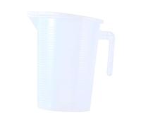 Ronyme Tasse à Mesurer Liquides en Plastique Alimentaire, Verre Doseur Double Graduation avec Poignée et Couvercle, Pichet Verseur pour Lait, Eau, Jus, Préparation Pâtissière, 5000ml