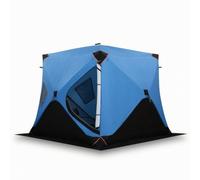Ronyme Tente Camping Saison à Double Couche et Plancher Surélevé pour Thermique Optimale Contre Le Gel Adapté aux Nuits Étoilées et aux Feux Camp, Array, Bleu, 2x2x1.7m